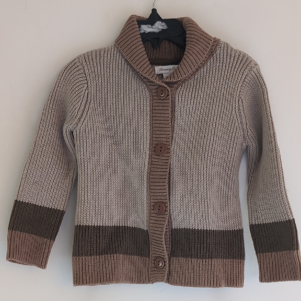 TOMMY BAHAMA Toddler Boy's Long Sleeve Button-up Cardigan Sweater - Size 2T